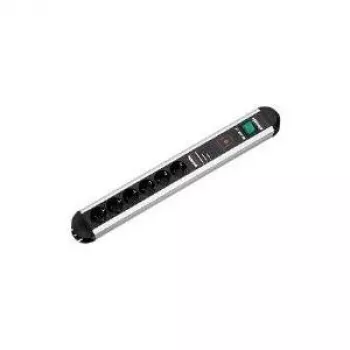 Regleta de enchufes Bachmann PRIMO 1,75 m 9 tomas negra gris