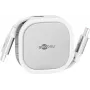 Cable USB-C retráctil Wentronic goobay blanco/plata 15W con carcasa robusta – cable – digital/datos (77425)