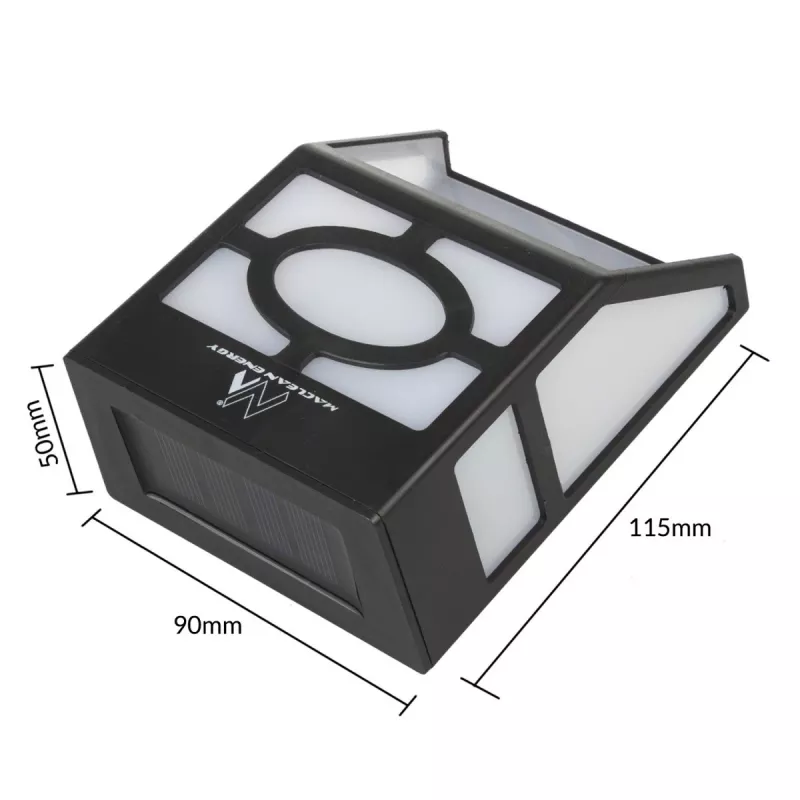 Lámpara solar de jardín MACLEAN MCE171 pack de 2 luminarias LED solares para exterior
