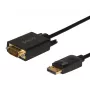 Cable SAVIO DisplayPort a VGA (D-Sub) 1,8 m, negro