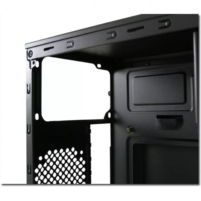 LC Power 2015MB - Torre - micro ATX - sin fuente de alimentación - Negro - USB/Audio (LC-2015MB-ON)