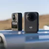 Cámara de acción DJI Osmo 360 Standard Combo — 8K Ultra HD, 120 MP CMOS, 240 fps, estabilización electrónica, pantalla de 2 inch, MicroSD, 183 g, negro