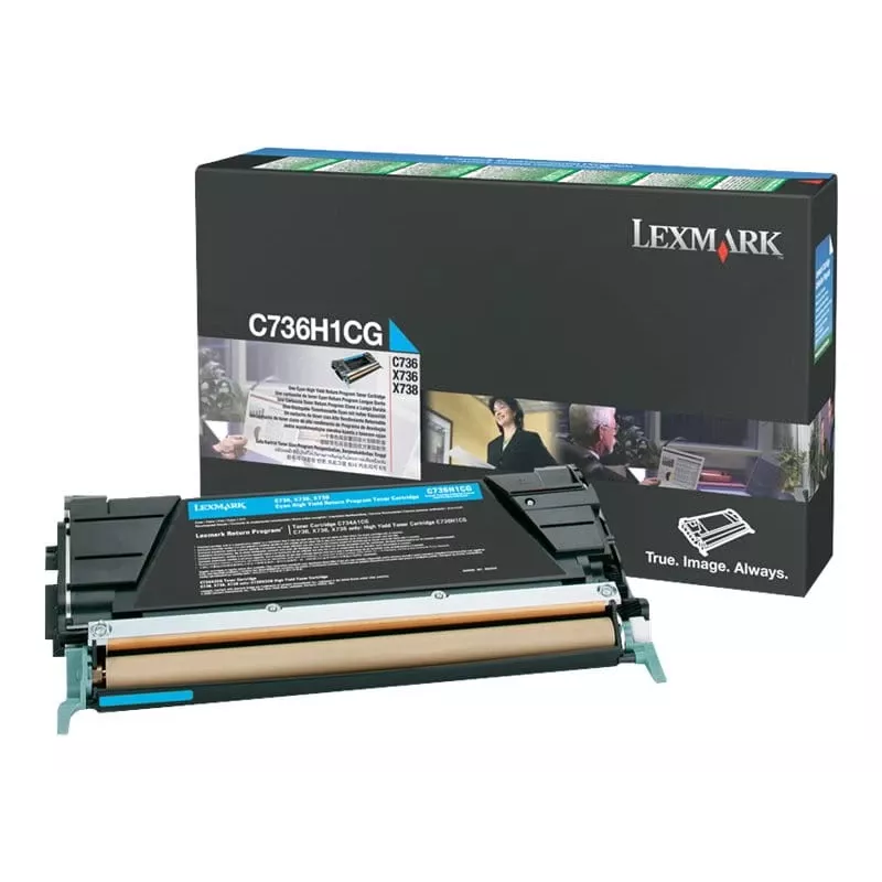 Lexmark C736H1CG - Tóner cian - para C736dn, C736dtn, C736N, X736de, X738de, X738dte
