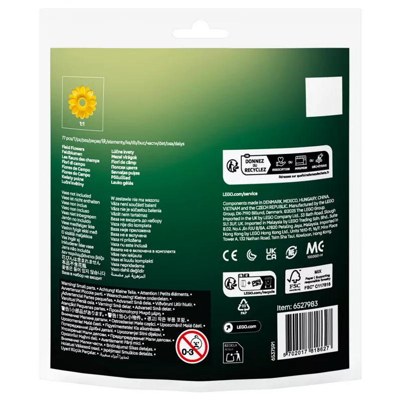 30701 Botanicals flores silvestres, juguete de construcción
