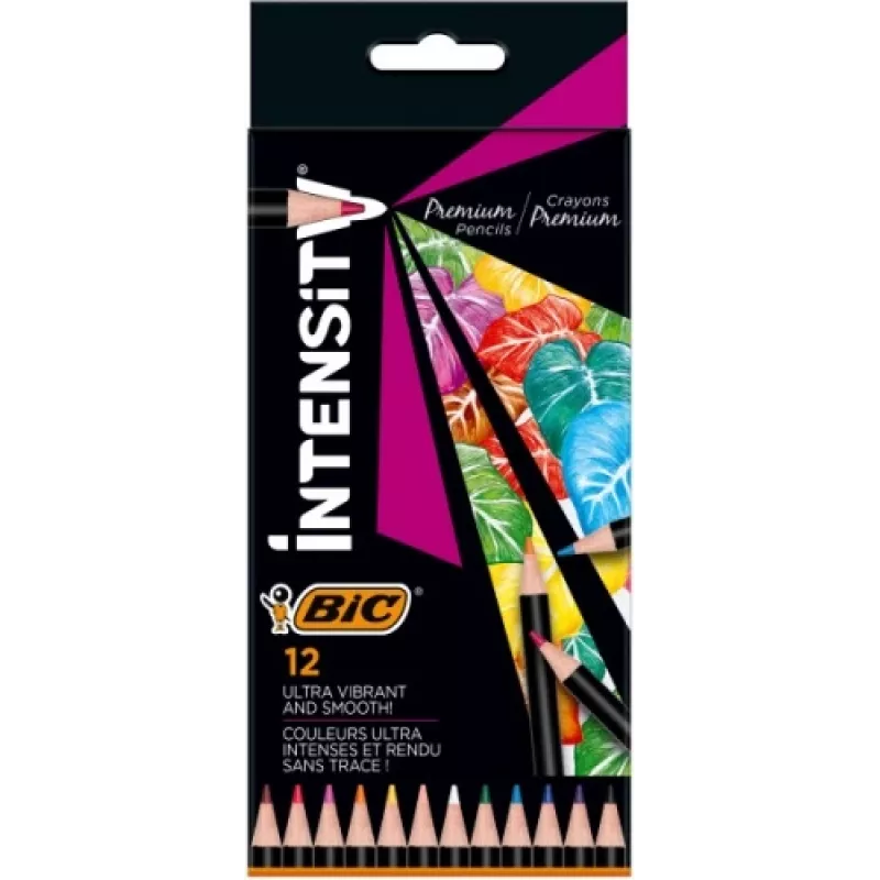 Lápices de colores BIC Intensity 12 colores 951844