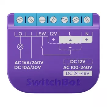 Interruptor de relé inteligente SwitchBot Relay W5502300 contacto libre de potencial para control remoto de dispositivos cableados