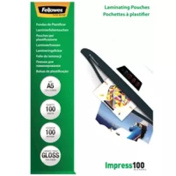 Plástico de laminar GLOSSY/A5 100 100 uds. 5351002 Fellowes