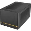 SilverStone SUGO SG14B - torre - Mini-DTX - sin fuente de alimentación (ATX / PS/2) - negro - USB/audio (SST-SG14B)
