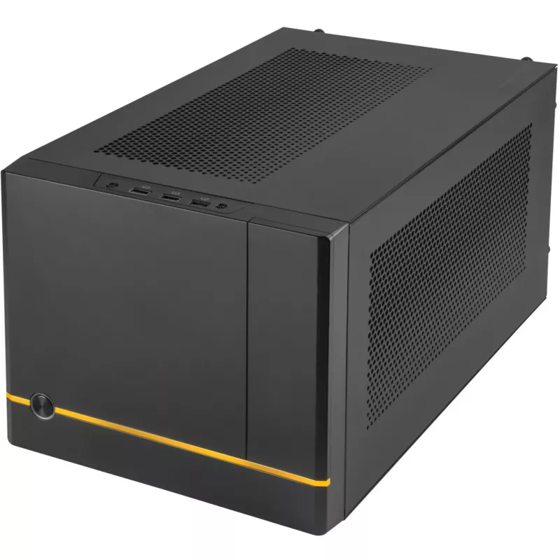 SilverStone SUGO SG14B - torre - Mini-DTX - sin fuente de alimentación (ATX / PS/2) - negro - USB/audio (SST-SG14B)