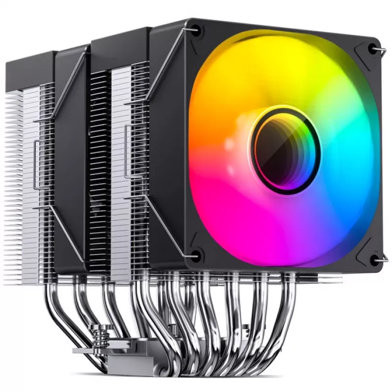 Jonsbo CR-1400 DV2 disipador para CPU, ARGB, 2 x 92 mm, negro