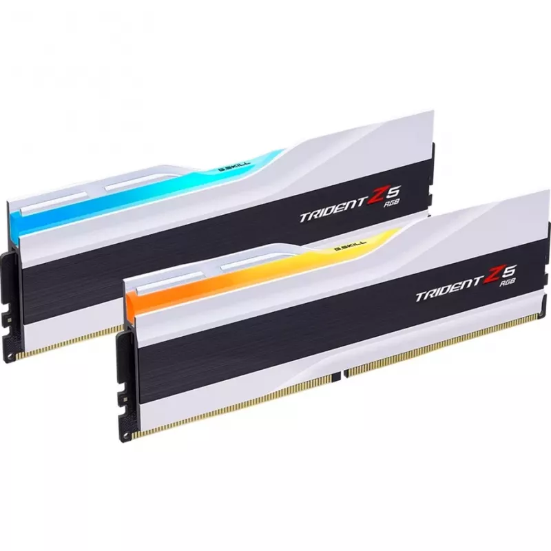 G.Skill Trident Z5 RGB - DDR5 - kit - 48 GB: 2 x 24 GB - DIMM 288-PIN - 8200 MHz / PC5-65600 - CL40 - 1.35 V - sin búfer - On-Die-ECC - blanco mate (F5-8200J4052F24GX2-TZ5RW)