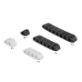 Sujetacables DeLOCK trapezoidal autoadhesivo set combinado 10 uds. negro blanco