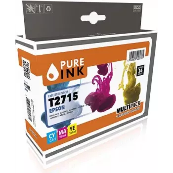 Pure Ink 170745990043 Cartucho de tinta Compatible Cian - Magenta - Amarillo (EPST2715MP3)