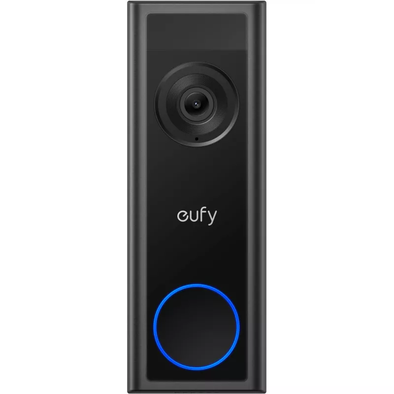 Videoportero Eufy C31 2K con soporte microSD, 2560×1440, 6500 mAh, con cable e inalámbrico, negro
