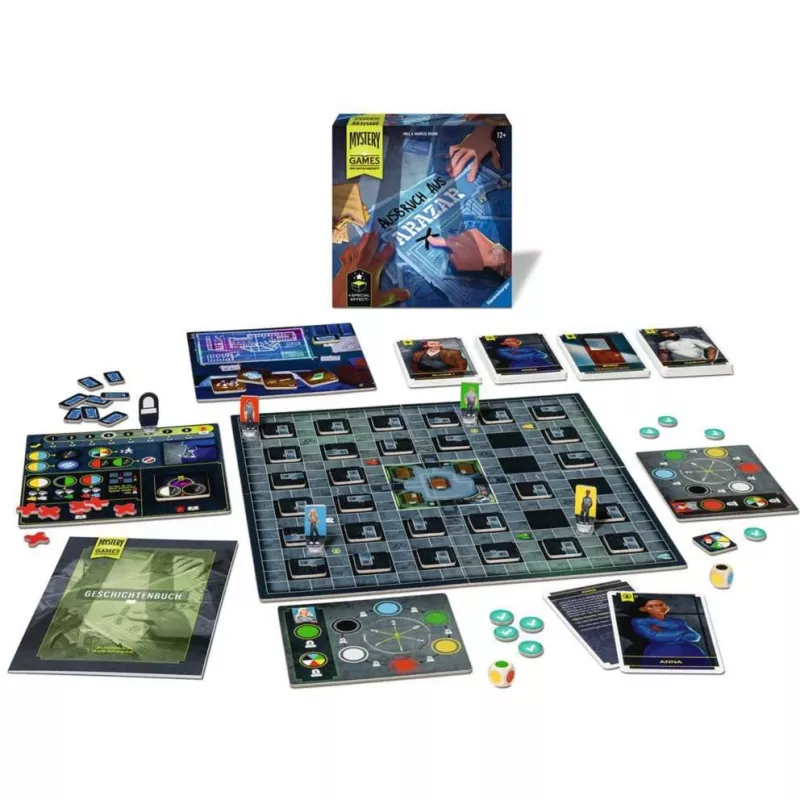 Mystery Games - La fuga de Arazar, juego de mesa
