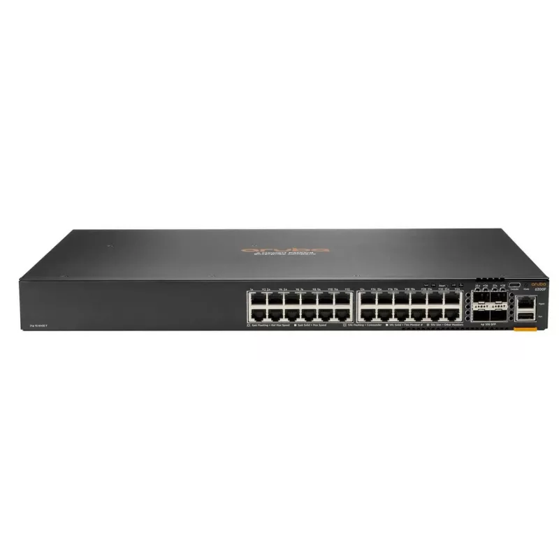 Switch gestionado HPE Aruba Networking CX 6200F 24G PoE 4SFP+ 370W