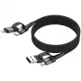 Ansmann cable magnético USB-A o USB-C a Lightning - cable - digital/datos