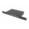 Switch no gestionado LANBERG RSGE-24 — 24× Gigabit Ethernet 1U, montaje en rack, negro