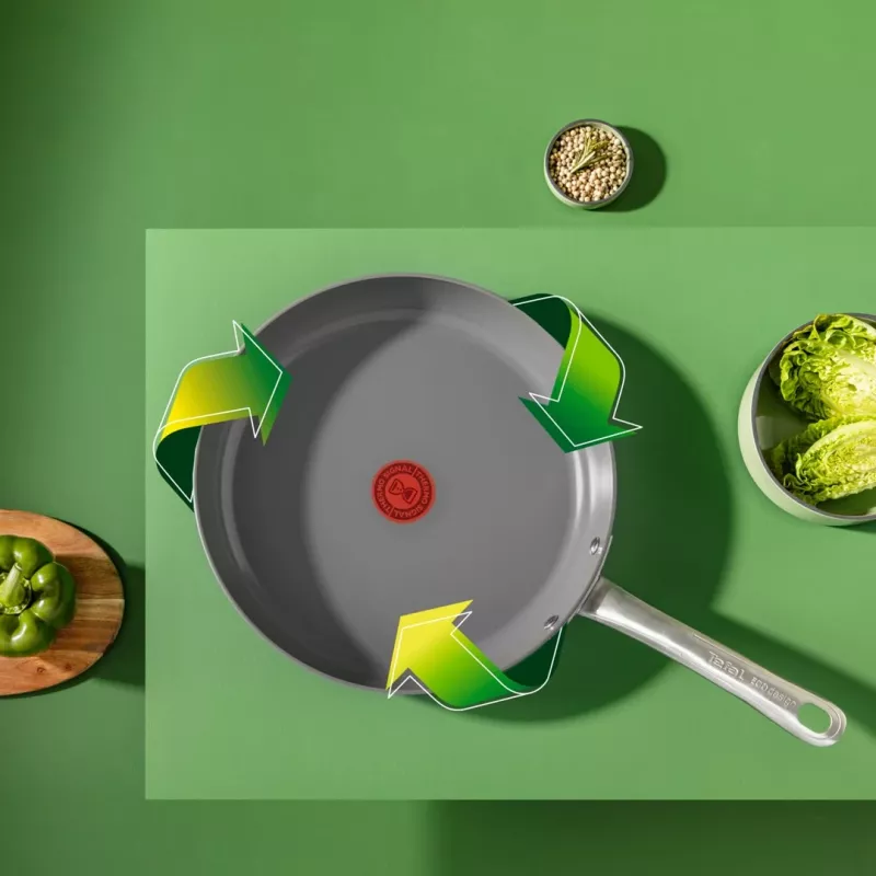 Tefal Renewal C4260443 sartén, 24 cm, gris, compatible con inducción
