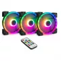 Set de ventiladores RGB INTER-TECH Argus RS-14 140mm ARGB pack de 3 Negro