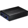 TRENDnet TO Dual SFP FIBER - Convertidor - Fibra óptica (FO) (TFC-G21SFP)
