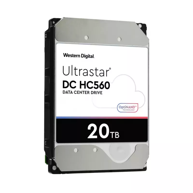 WD Ultrastar DC HC560 - Disco duro - 20TB - interno - 3.5 (8,9 cm) - SAS 12Gb/s - 7200 rpm - Búfer: 512MB (0F38652)