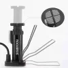 Rockbros 42610002001 Bomba de pie para bicicleta con manómetro negro