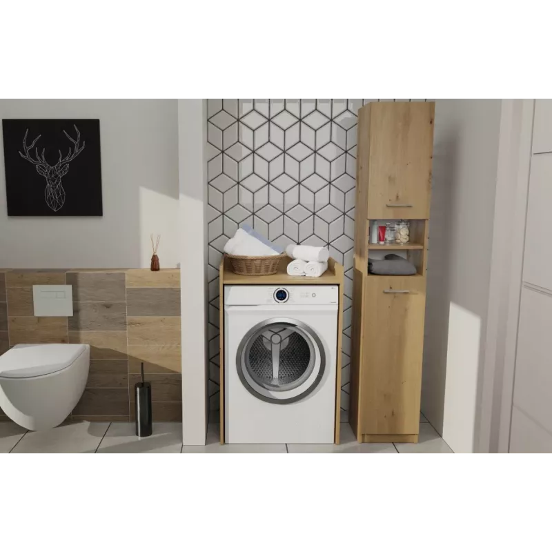 Armario de lavadero Top e Shop POLA para lavadora – roble artisan