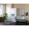 Armario de almacenamiento de baño Topeshop NEL 2K DK blanco