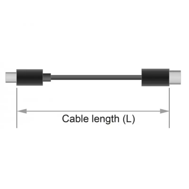 DeLOCK - Adaptador inversor de audio - conector mini de 4 polos (M) a conector mini de 4 polos (M) - 13cm - Negro (65896)