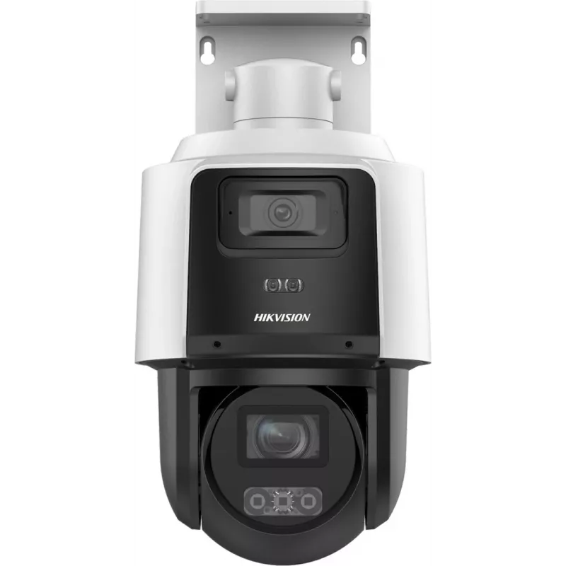 Hikvision TandemVu cámara PTZ de red 4MP+4MP 10X POE