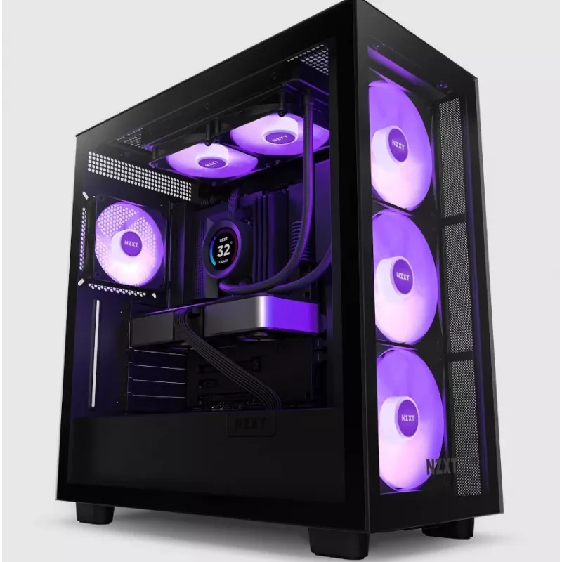 Refrigeración líquida todo en uno NZXT Kraken Elite 240 RGB 12 cm negra