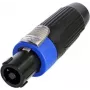 Neutrik Conector macho de cable, negro, 4 polos (NLT4FXX-BAG)