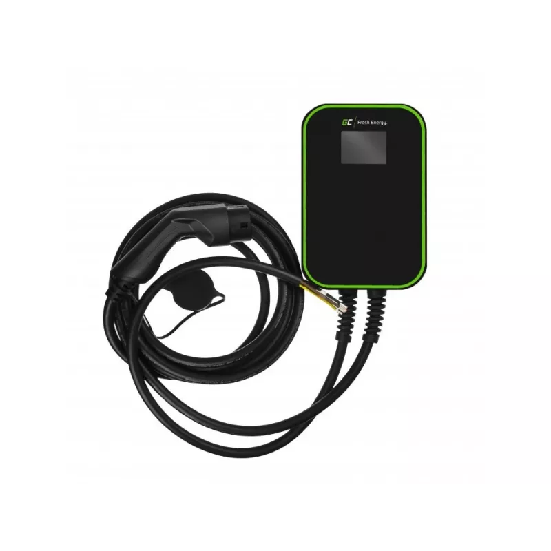 Estación de carga para vehículo eléctrico Green Cell EV14 22 kW Negro Aluminio Pared