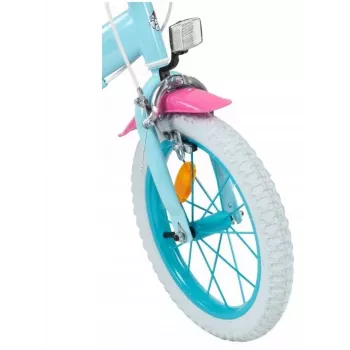 Bicicleta infantil Toimsa TOI1497 rueda de 14 pulgadas, temática My Little Pony, para 4–6 años, 4 ruedas, frenos de llanta delantero/trasero