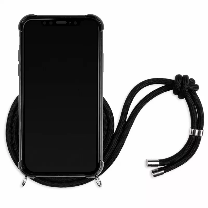 Lookabe Necklace Snake Edition funda de móvil para iPhone XR, plateado/negro