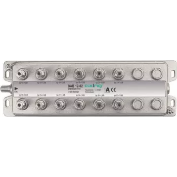 axing BAB 12-02 - divisor de cable - 5 - 1006 MHz - acero inoxidable - A - F - 245 mm