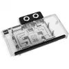 Refrigeración líquida para tarjeta gráfica Alphacool Core RX 9070 XT Hellhound+ Transparent Chrome con backplate