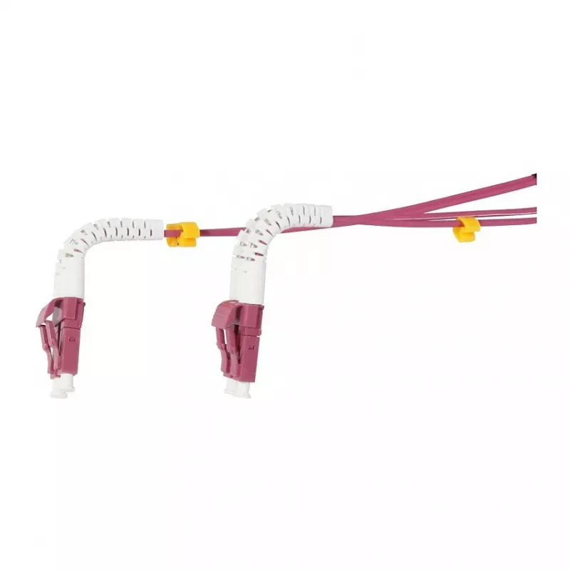Synergy 21 Cable de parcheo de fibra óptica de 2 fibras 5 m LC-LC 50/125 µm OM4 AD 2 mm funda flexible de protección contra dobleces - Fibra multimodo - 5 m