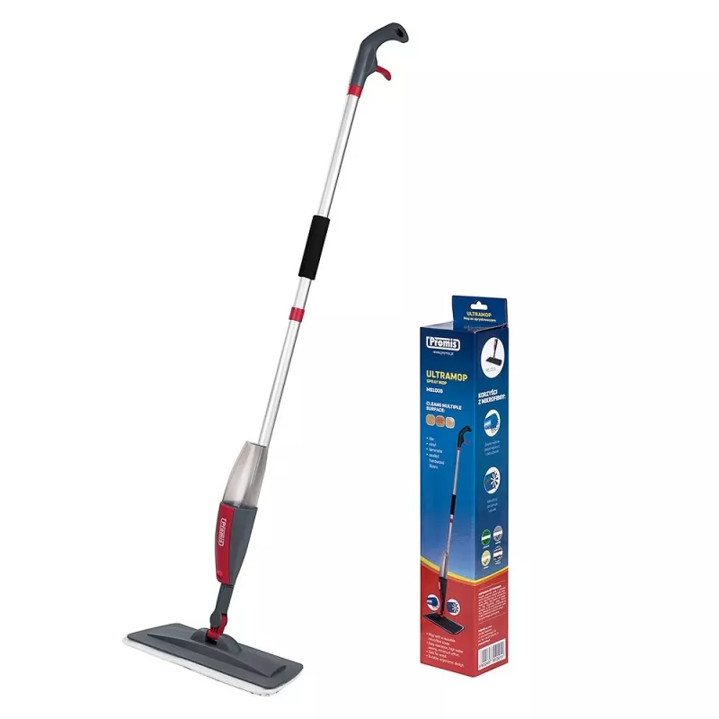 Fregona de spray PROMIS, gris-rojo