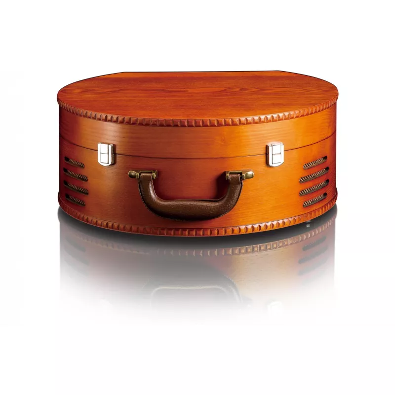 LENCO TT-34 Tocadiscos portátil con carcasa de madera y USB