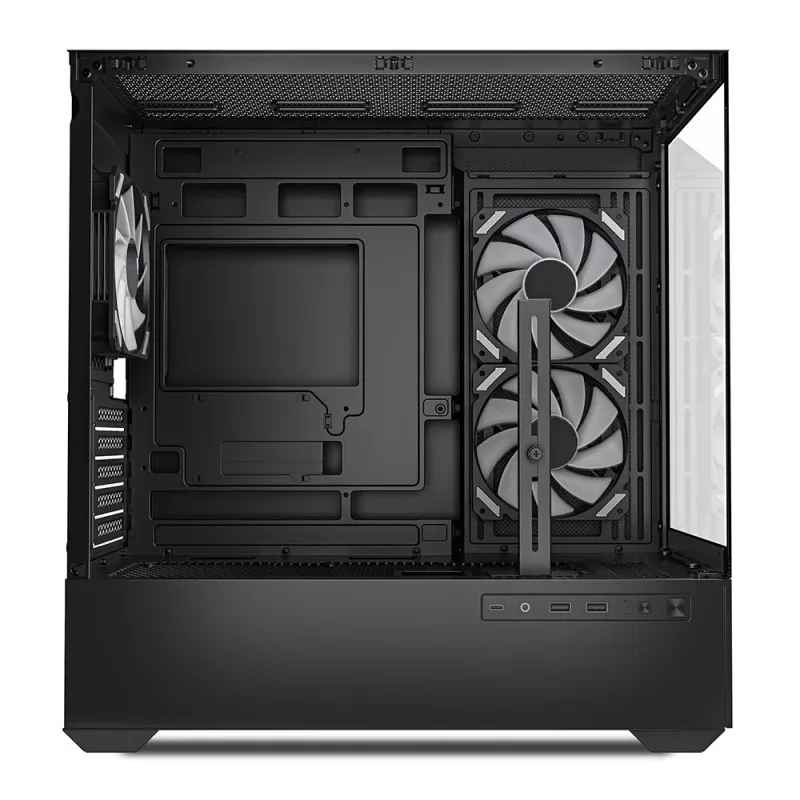 Sharkoon MK6 RGB Micro-ATX caja de PC, negra, cristal templado