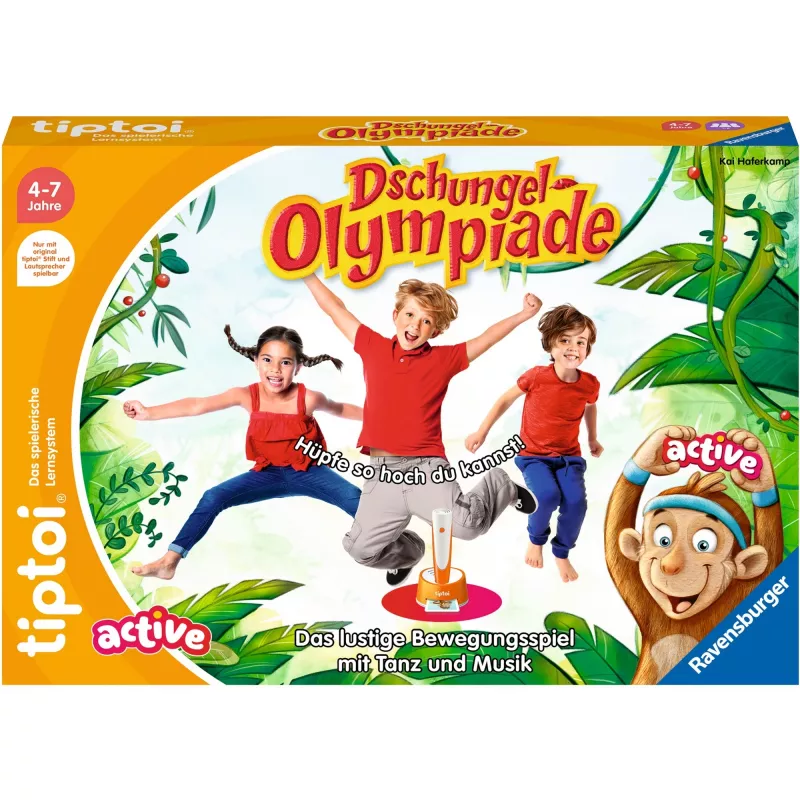 tiptoi ACTIVE Olimpiada en la selva, juego de mesa