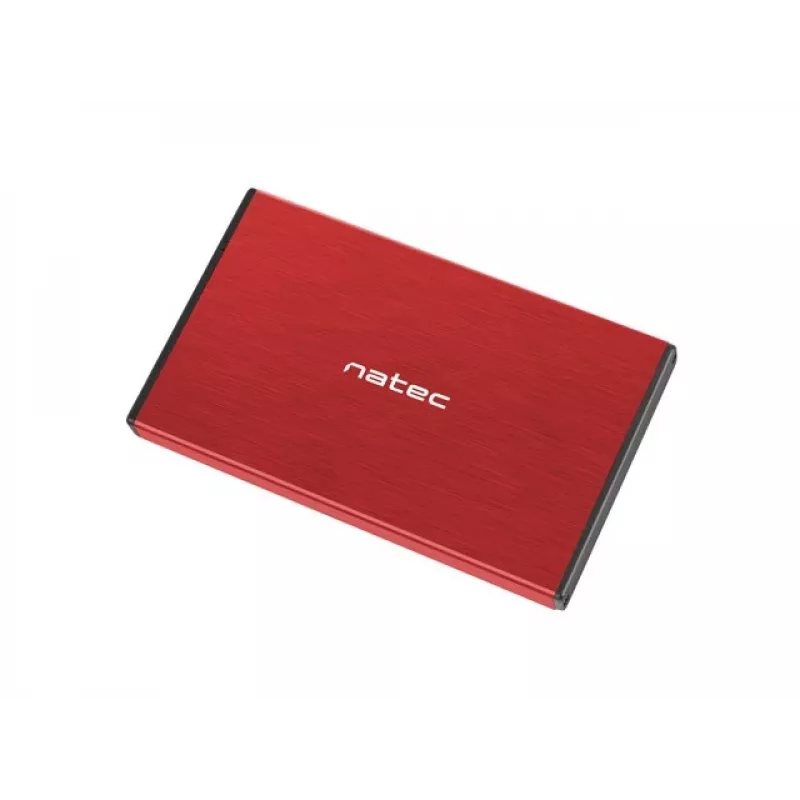 Caja externa HDD NATEC RHINO GO (USB 3.0, 2.5, RED)