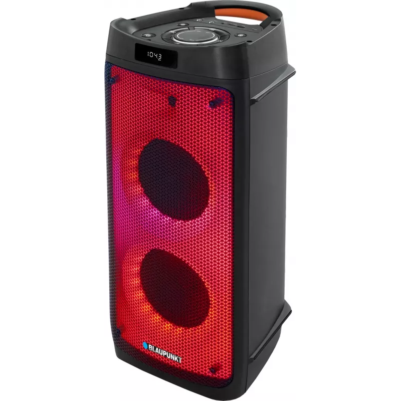 Sistema de audio PLL FM USB/SD/BT 2x karaoke FULL LED PartyBox