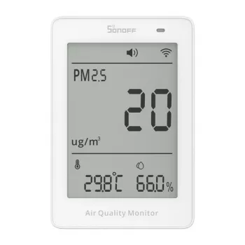 Medidor de calidad del aire WiFi LCD Sonoff AirGuard PM2.5 SAWF-07P