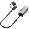 Adaptador Ethernet ALLNET ALL-NC-2.5G-USBC_A USB 3.0 Type-C y Type-A 2,5 Gbps Multi-Gigabit LAN