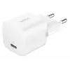 Cargador Belkin BoostCharge 25W USB-C PD (CA de interior) blanco — para consolas portátiles, smartphones, tablets