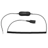 Jabra GN1218 AC 2m espiral, cable, negro