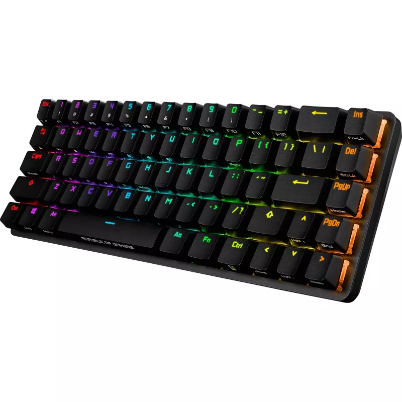 Teclado mecánico ASUS ROG Falchion — diseño compacto 65%, switches Cherry MX Red, retroiluminación RGB